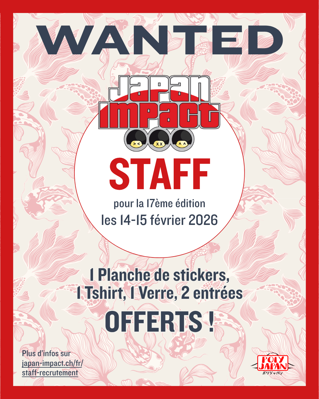 Japan Impact 2026 staff recruitment